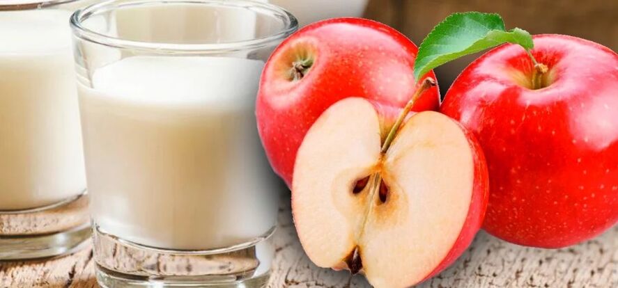 Kefir-apple diéta
